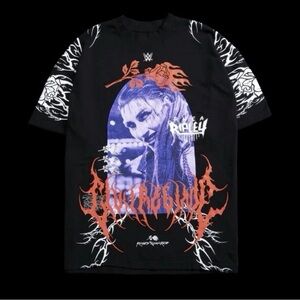 Rhea Ripley Civil Regime WWE Oversized Tee Shirt T Gym Top